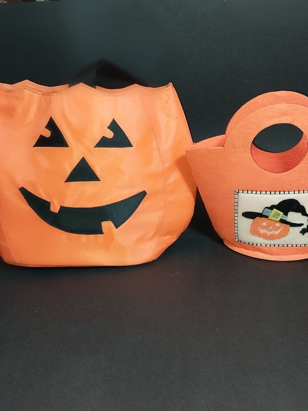 Halloween Pumpkin Bags Set of 2